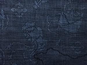 アンティーク　宝尽くし模様織り出し　本場泥大島紬着物(9マルキ)